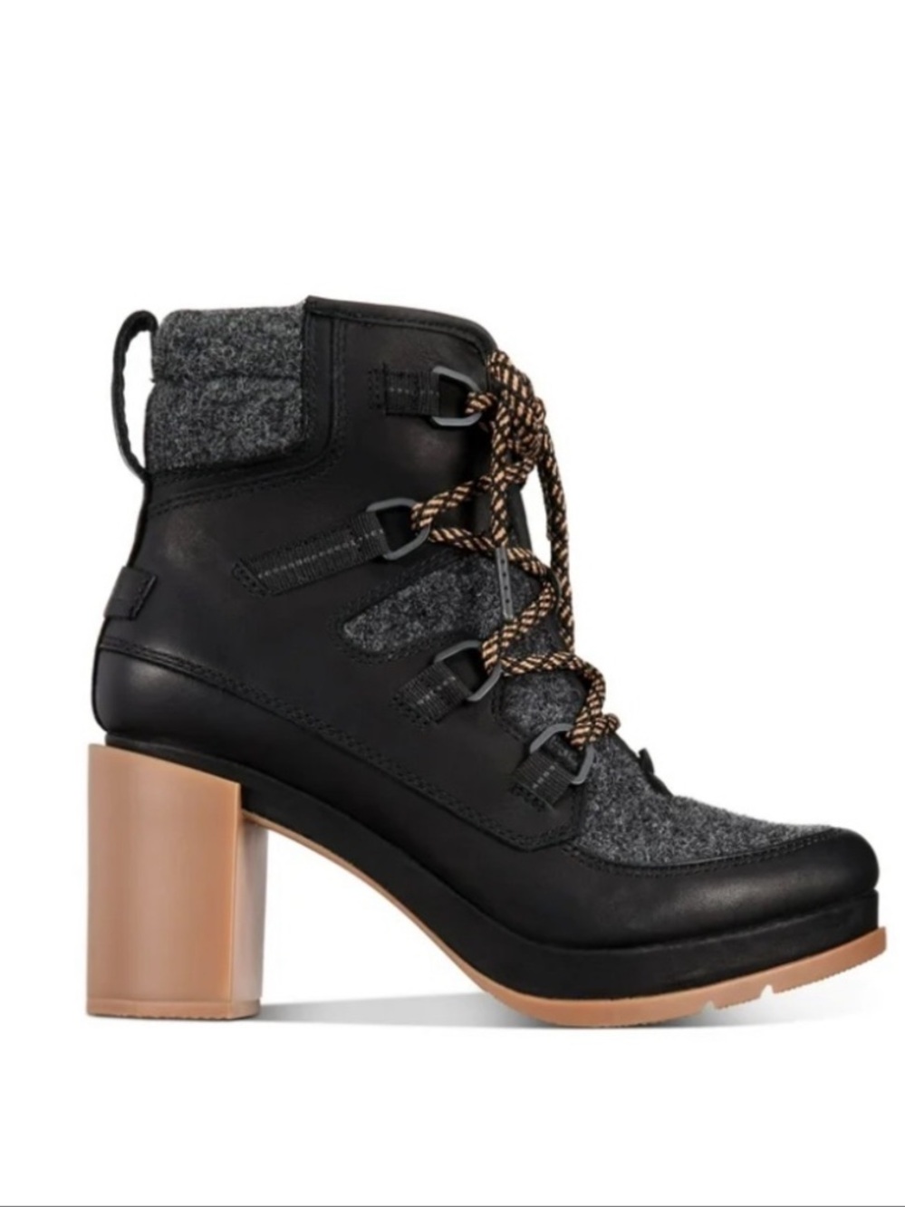 Nwot Sorel Blake Lace Up platform heeled Booties 9.5